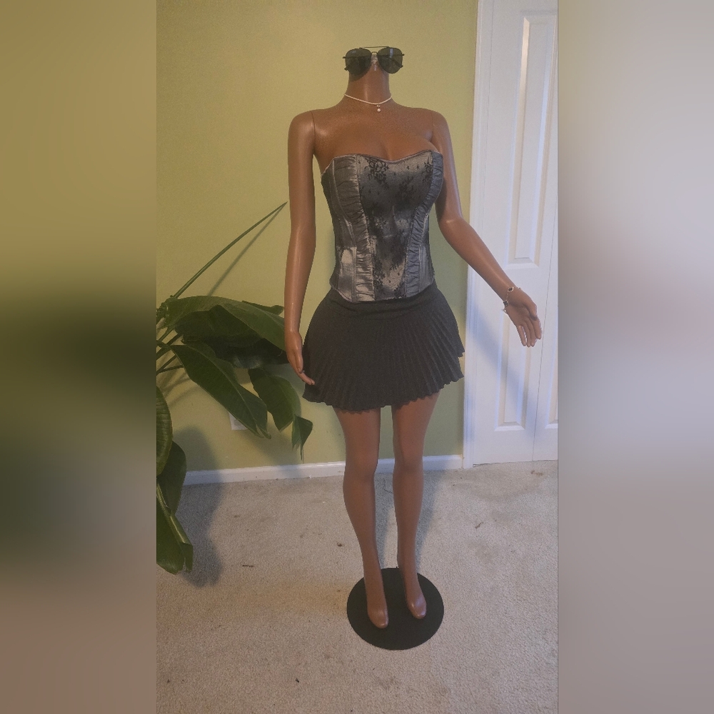 Faded Glory Dark Gray Mini Skirt